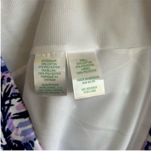 Lilly Pulitzer Gellar Purple Mini Shift Dress - Picture 9 of 9